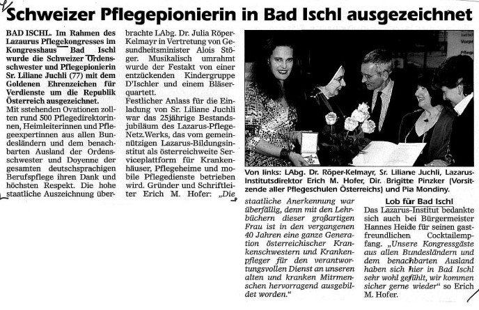 Pressebericht Bad Ischler Woche - 15. Mai 2010