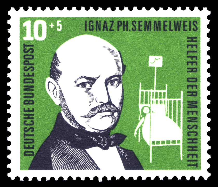 Semmelweis-Briefmarke BRD-1956