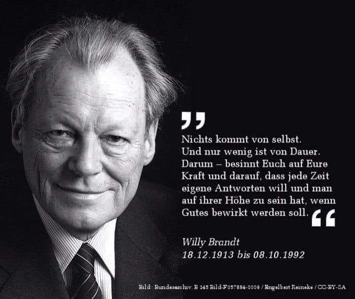 Quer gedacht - Willy Brandt