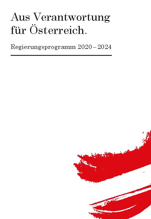 Regierungsprogramm türkis-grün 2020-2024