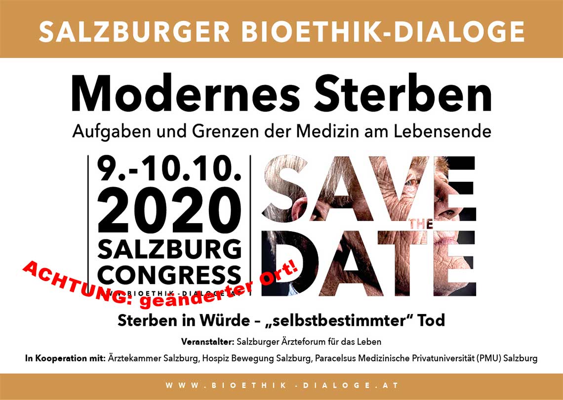Bioethik-Kongress 2020 Salzburg